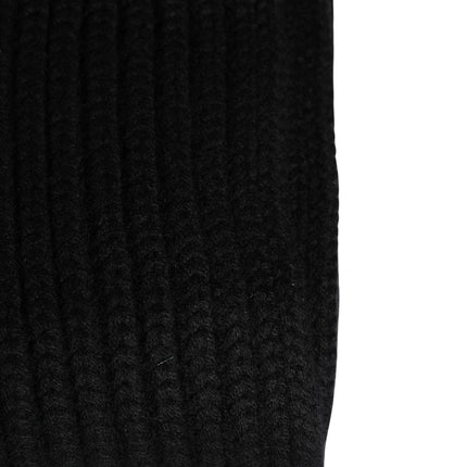 Dolce & Gabbana Black Cashmere Knitted Men Neck Warmer One Size Scarf