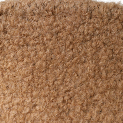 Dolce & Gabbana Beige Virgin Wool Fur Women Knitted Capello Hat