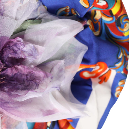 Dolce & Gabbana Multicolor Carretto Motif Turban Headwear Hat