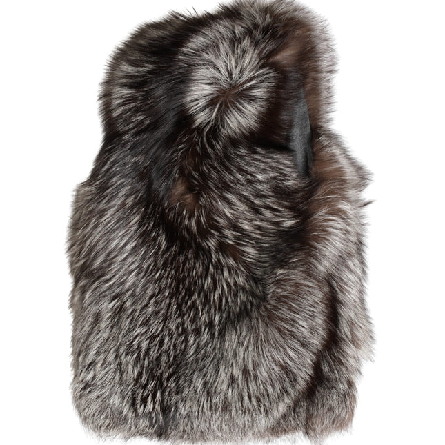 Dolce & Gabbana Brown Faux Fur Whole Head Wrap Capello Hat