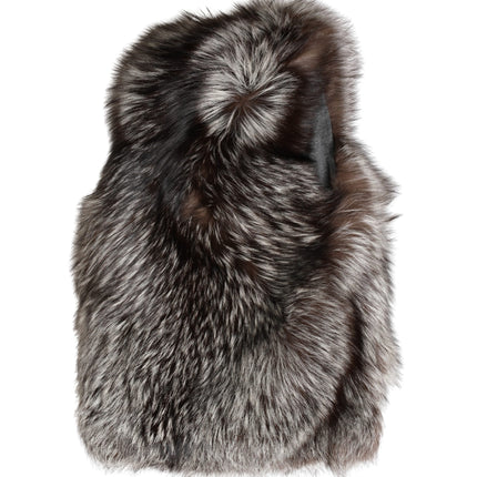 Dolce & Gabbana Brown Faux Fur Whole Head Wrap Capello Hat