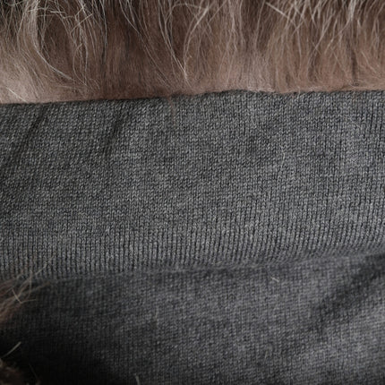 Dolce & Gabbana Brown Faux Fur Whole Head Wrap Capello Hat