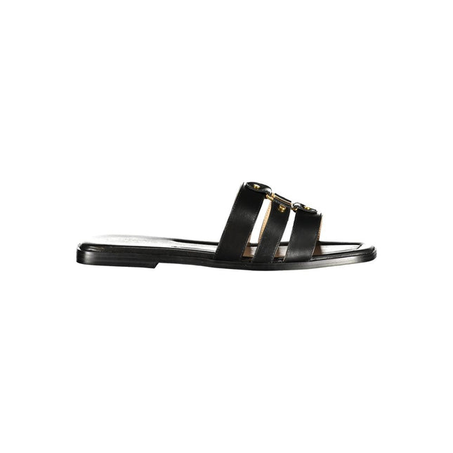 Twinset Black Leather Women's Sandal Twinset