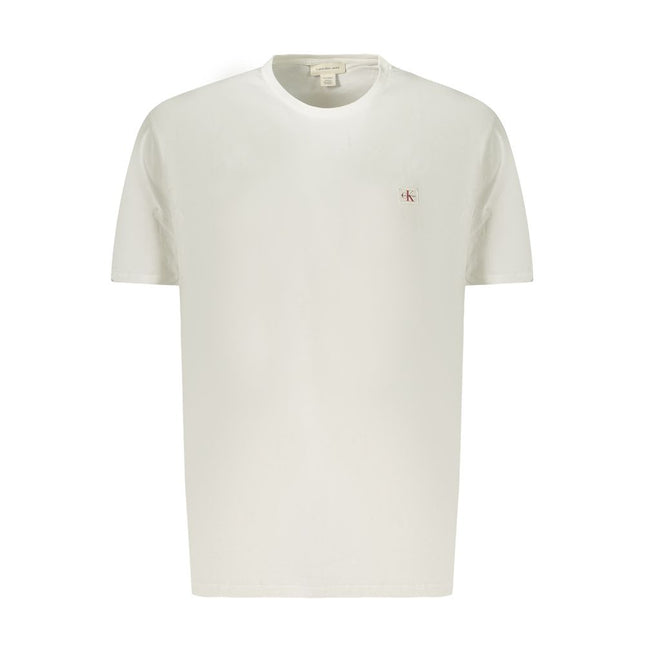 Calvin Klein White Cotton Men T-Shirt