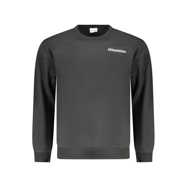 Superga Black Cotton Men's Sweatshirt