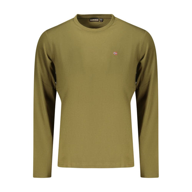 Napapijri Verde Cotton Male T-Shirt