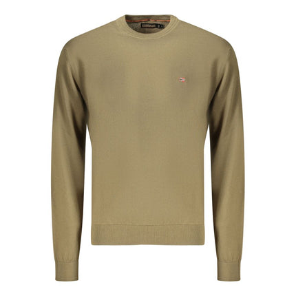 Napapijri Verde Cotton Men's Long-Sleeve Shirt