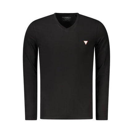 Guess Jeans Black Cotton Men T-Shirt