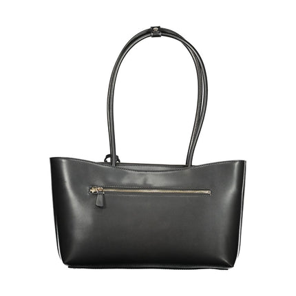 Guess Jeans Nero Poliuretano Woman Handbag