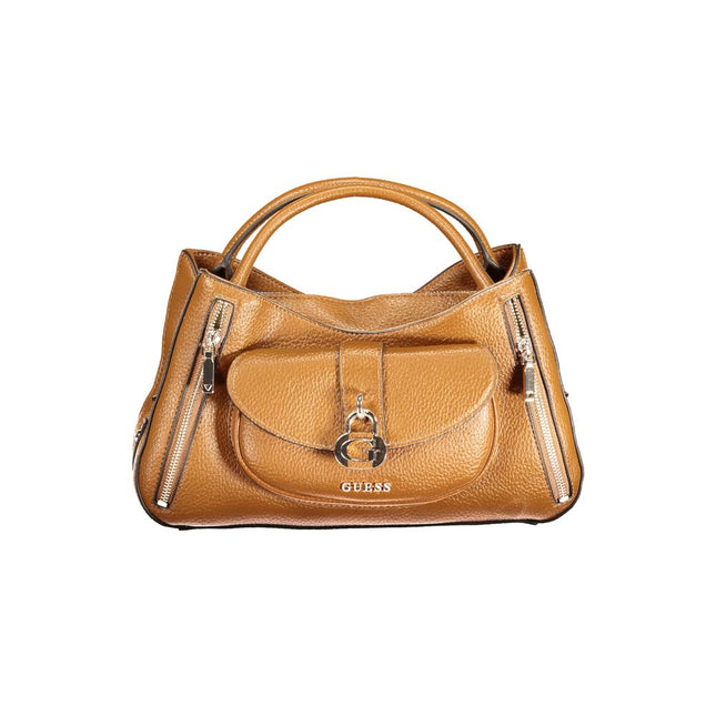 Guess Jeans Marrone Polyurethane Women Handbag