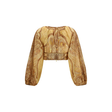 Zimmermann Bicolor Cotton Blouse