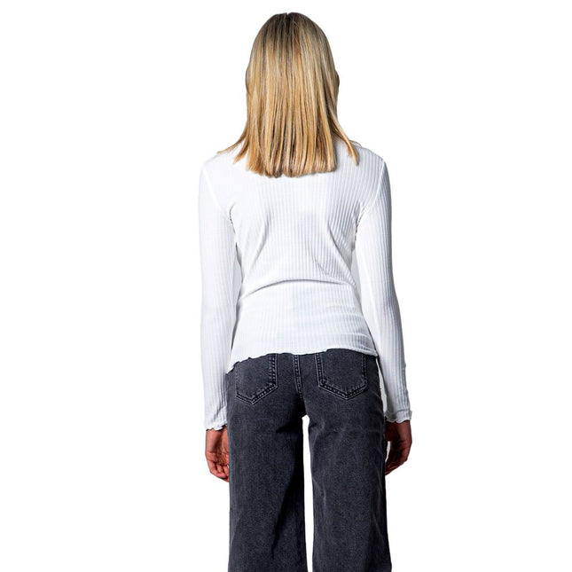 Only White Polyester Turtleneck