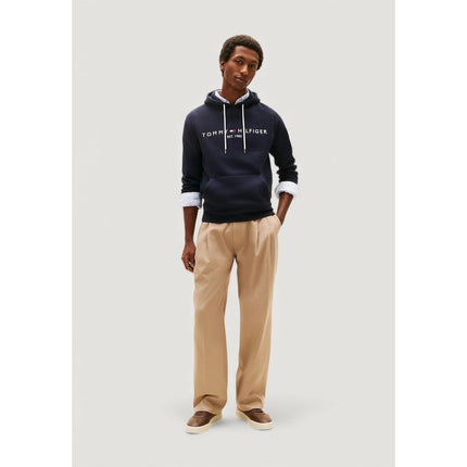 Tommy Hilfiger Blue Cotton Hoodie