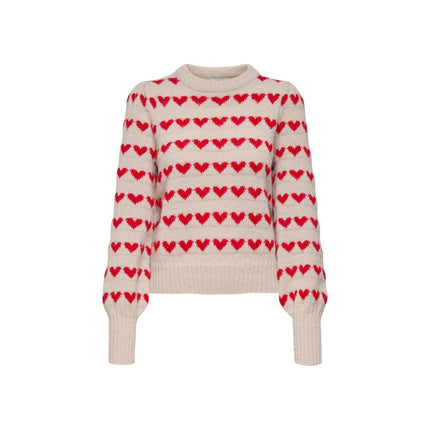 Jacqueline De Yong Beige Polyester Sweatshirt