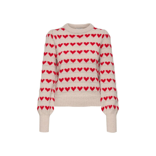 Jacqueline De Yong Beige Polyester Sweatshirt