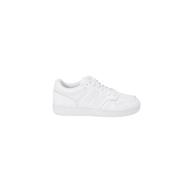 New Balance White Leather Athletic Sneakers