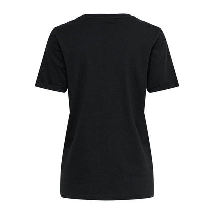 Only Black Cotton T-Shirt