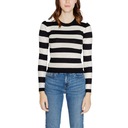 Jacqueline De Yong Black Viscose Pattern Shirt