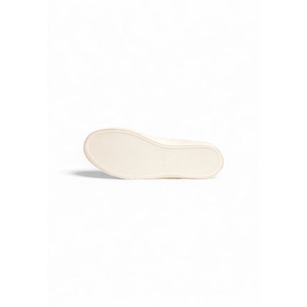 Hugo Boss Cream Leather Low Top Sneakers