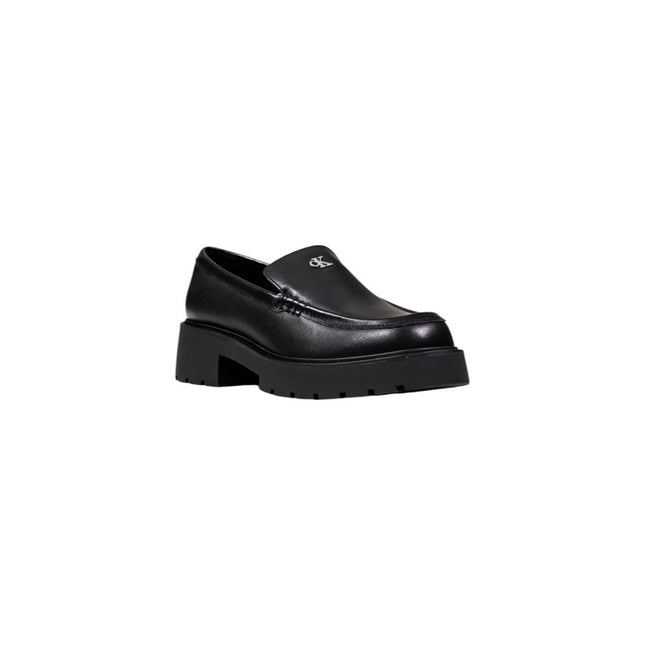 Calvin Klein Jeans Black Leather High Heel Pumps