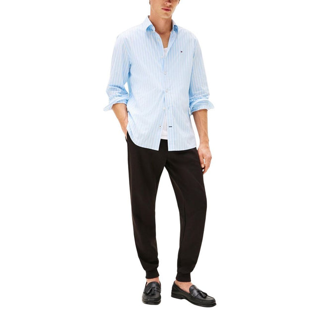 Tommy Hilfiger Black Cotton Joggers (Workout Pants)