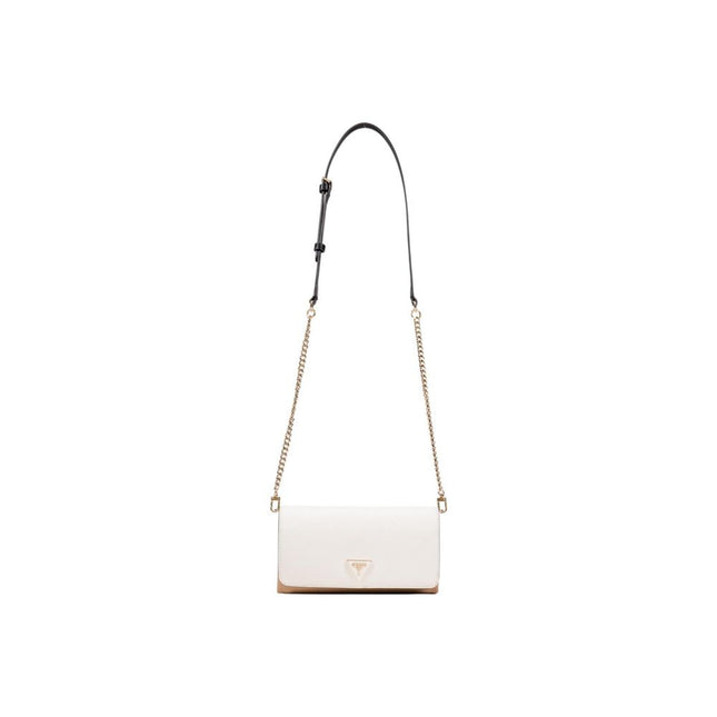 Guess Beige Polyethylene Clutch Bag