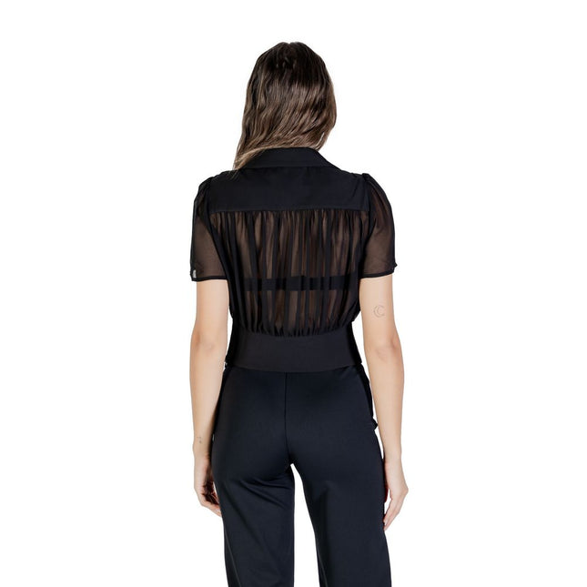 Morgan De Toi Black Polyester Shortsleeve Shirt