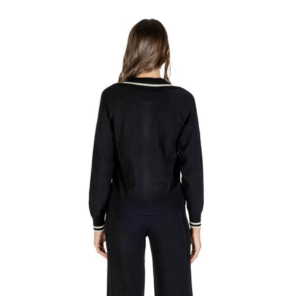 Liu Jo Black And White Viscose Cardigan