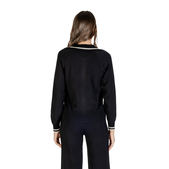 Liu Jo Black And White Viscose Cardigan