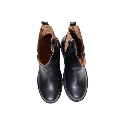Alviero Martini Prima Classe Black Polyethylene Ankle Boots