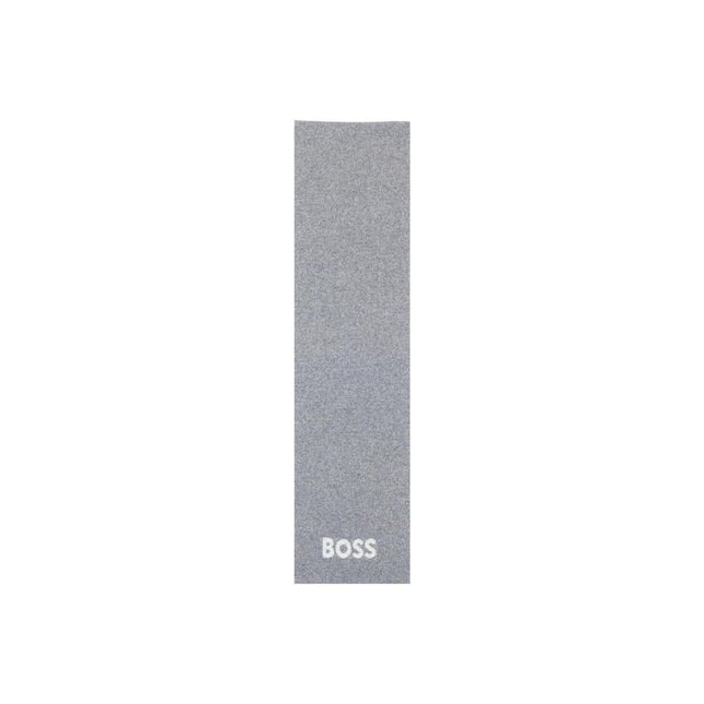 Hugo Boss Gray Polyacrylic Scarf