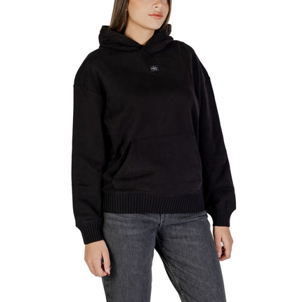 Calvin Klein Jeans Black Cotton Hoodie
