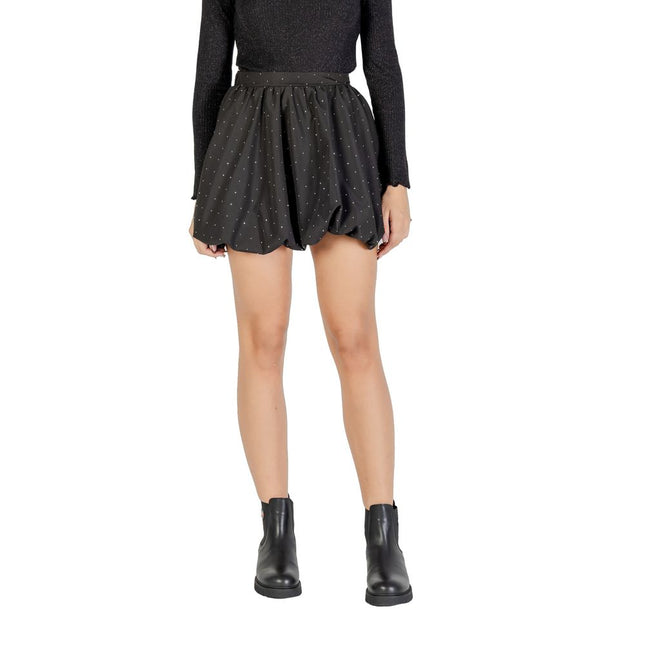 Jacqueline De Yong Black Polyester Mini Skirt