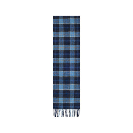 Barbour Blue Wool Scarf