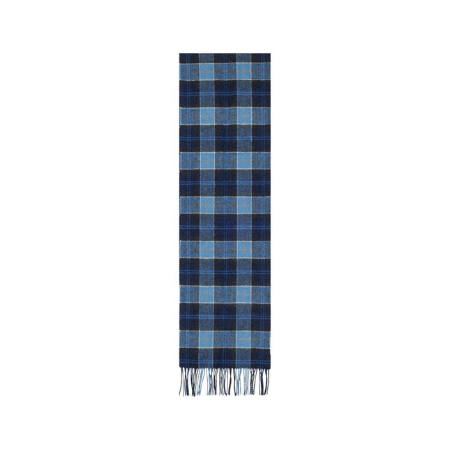 Barbour Blue Wool Scarf