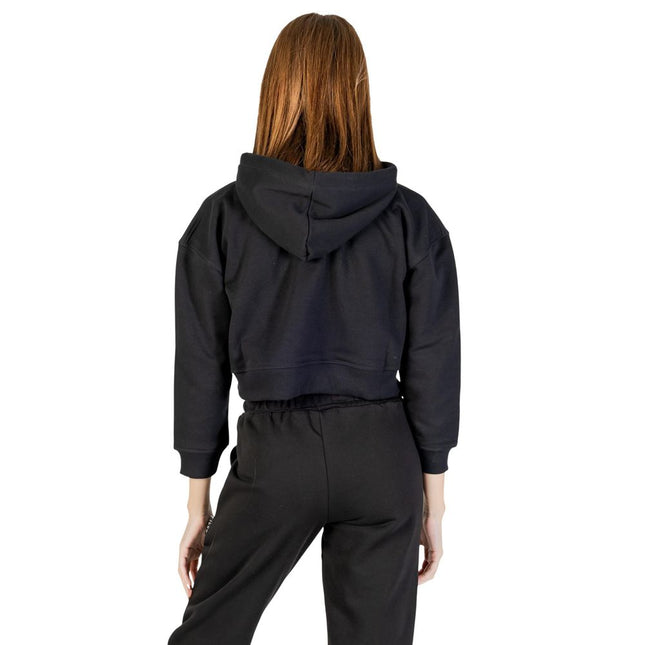 Icon Black Cotton Hoodie