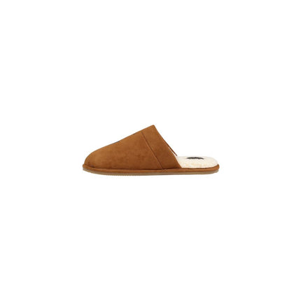 Ralph Lauren Brown Textile Slippers