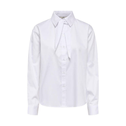 Jacqueline De Yong White Cotton Blouse