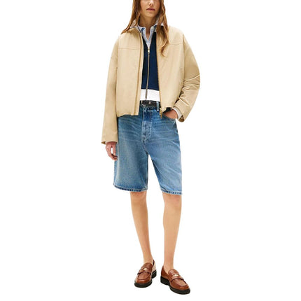Tommy Hilfiger Beige Cotton Bomber
