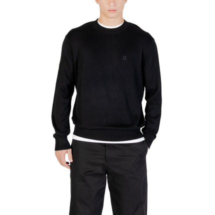 Armani Exchange Black Viscose Sweatshirt
