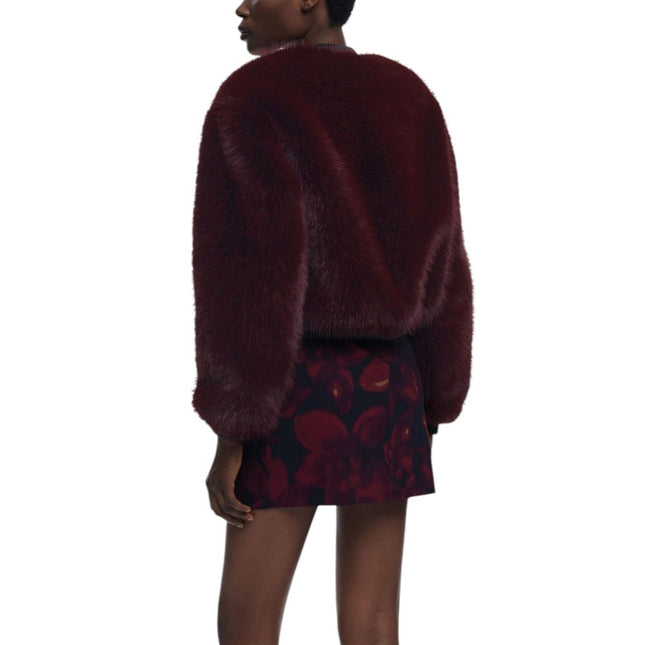 Desigual Bordeaux Polyester Jacket