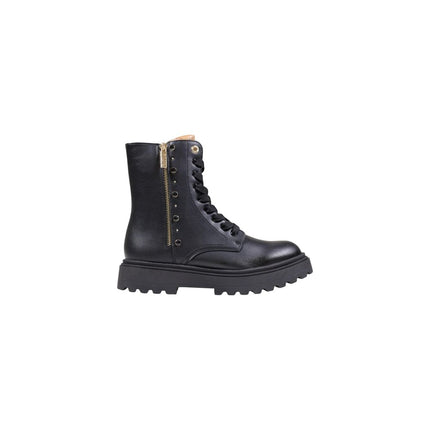 Alviero Martini Prima Classe Black Polyethylene Lace-Up Boots