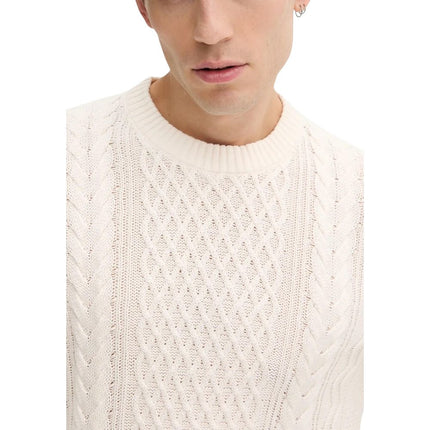 Tommy Hilfiger Jeans Cream Recycled Cotton Sweatshirt