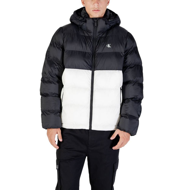 Calvin Klein Jeans Cream Polyamide Coat