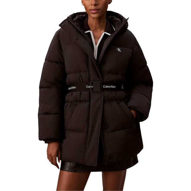 Calvin Klein Jeans Black Polyamide Coat