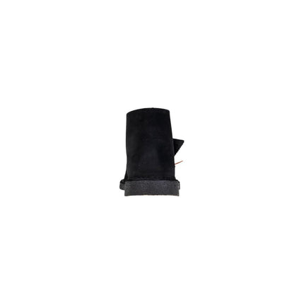 Clarks Black Suede Leather Lace-Up Boots