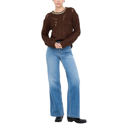 Liu Jo Brown Marabou Sweatshirt