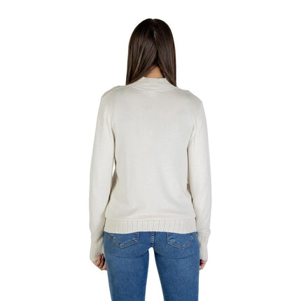 ICHI Beige Viscose Turtleneck