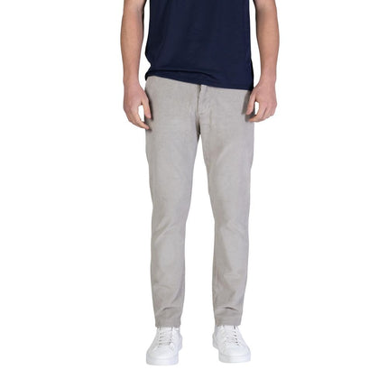 Borghese Gray Cotton Casual Pants