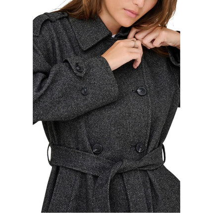 Only Gray Recycled Polyester Coat Only